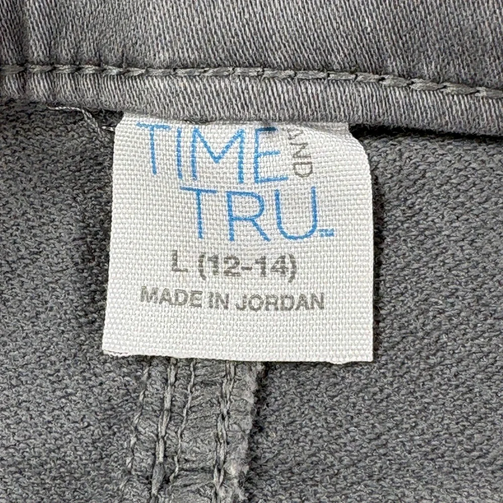Time and Tru Womens High Rise Skinny Jeggings Grey Size L 12-14 TT35100139265